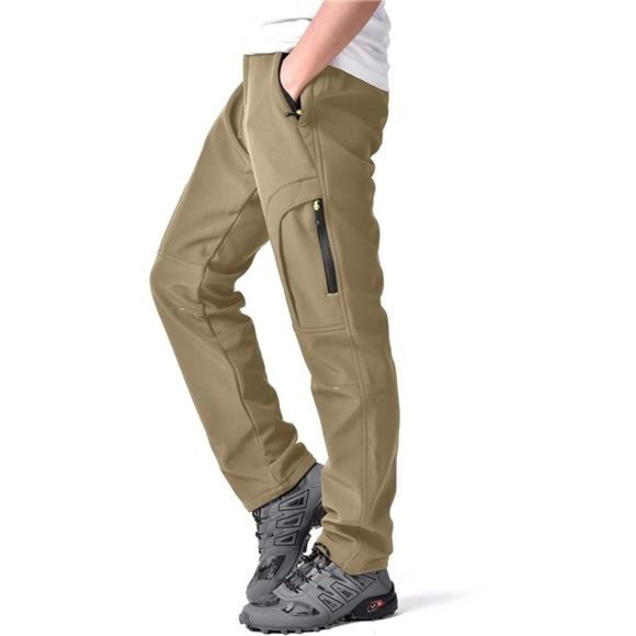 Other - Men's Hiking Snow Pants Winter Insulated Fleece lined Outdoor Water Repellent
